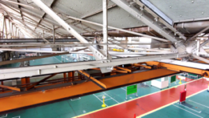 工場屋内クレーンレール